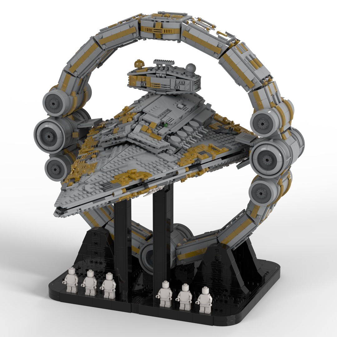 MOC SpaceShip Battle Model Building Blocks
