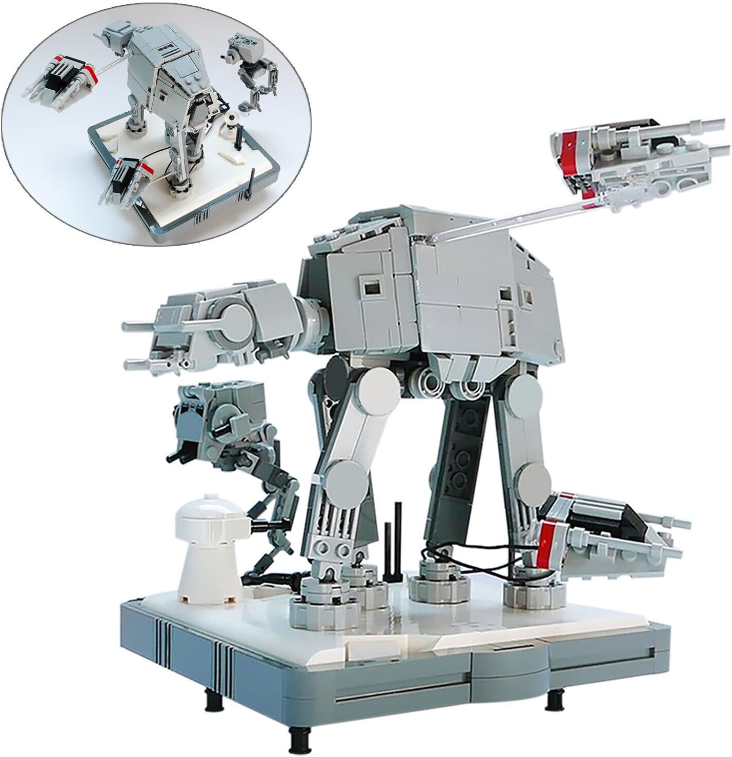 662PCS Moc Star Battle AT-AT Assault on Hoth Model Building Block