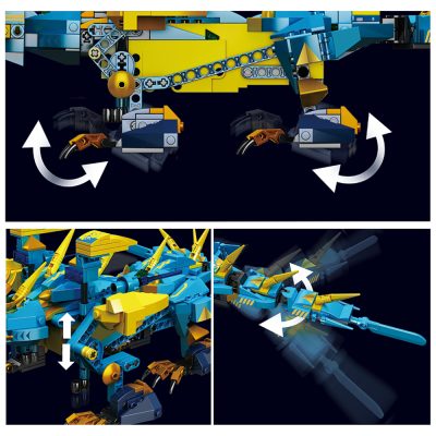 MOULD KING 13147 Creative Dragon Robot Control Toys RC Motorized Sky Dragon Model Building Blocks Brick 5 - Mould King EU Store