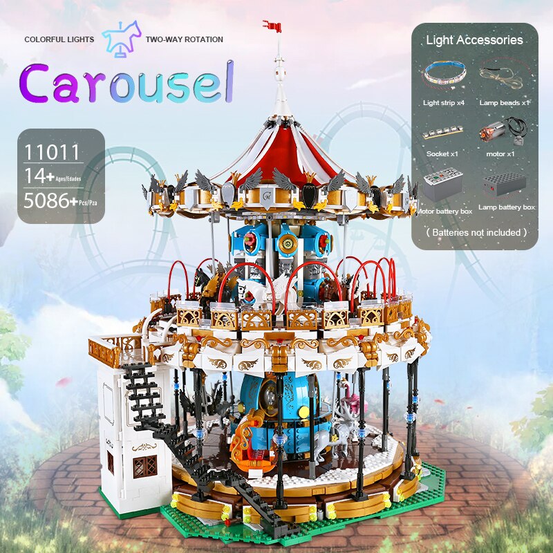 Mould King 11011 MKing Land Carousel 5086 PCS - Image 2