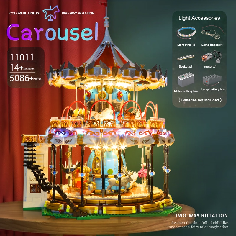 Mould King 11011 MKing Land Carousel 5086 PCS - Image 5