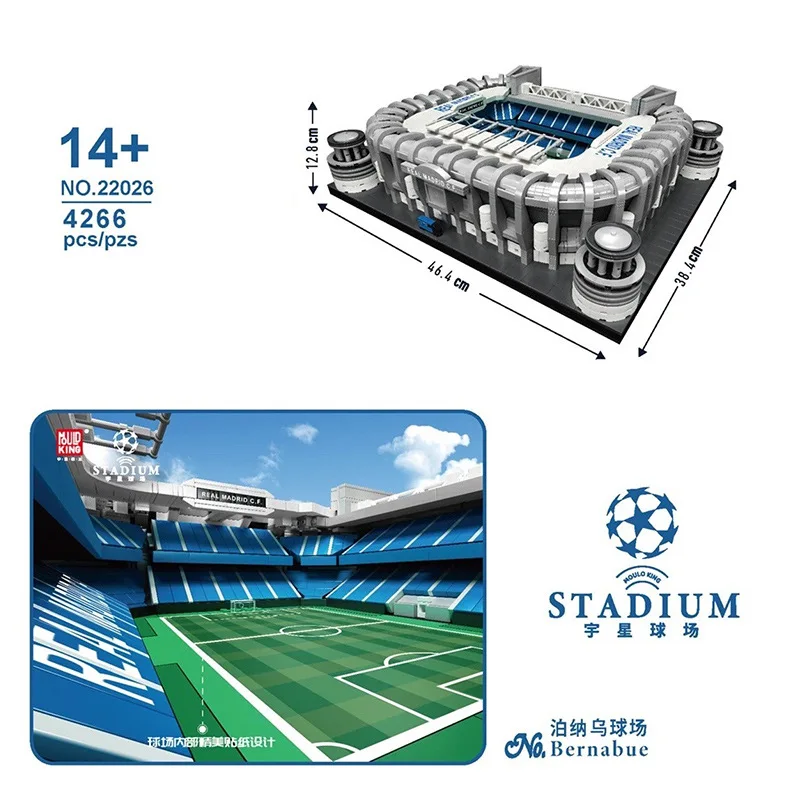 MOULD KING 22026 - 4266 Pieces Santiago Bernabeu Stadium - Image 3