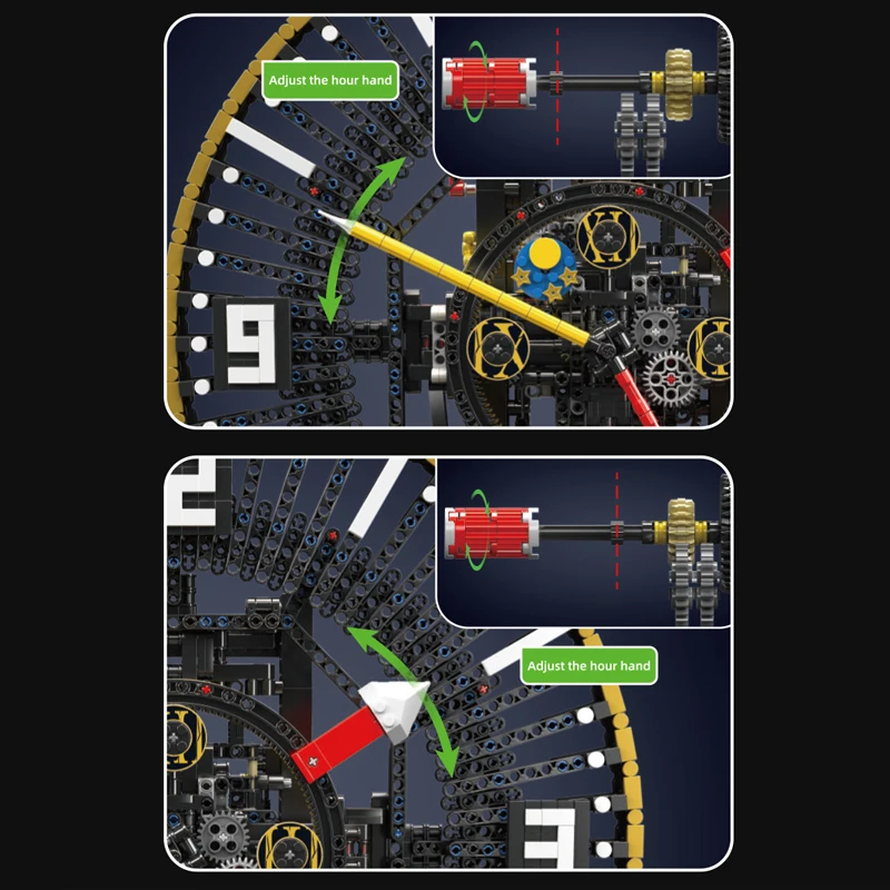 Mould King 10160 Motorized Mechanical Grand Clock Building Set - Image 5