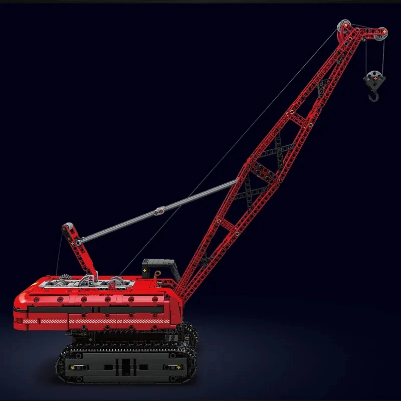 MOULD KING 15070 with 1292 Pieces - Motor Red Crawler Crane - Image 4