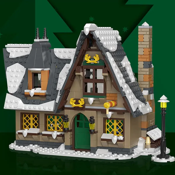 MOULD KING 16049S with 834 Pieces Christmas Cottage Building Blocks - Image 5