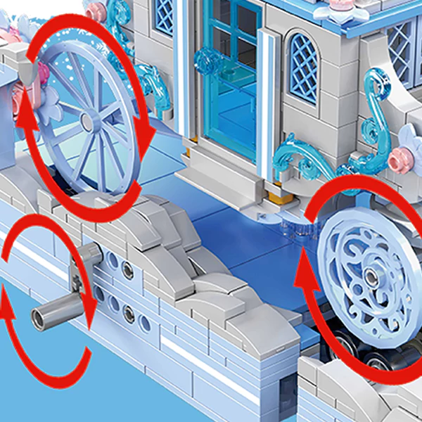 MOULD KING 10161 with 1214 Pieces Snow White Carriage Building Blocks - Image 6