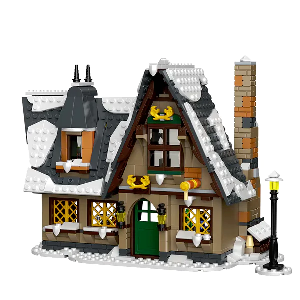 MOULD KING 16049S with 834 Pieces Christmas Cottage Building Blocks - Image 6