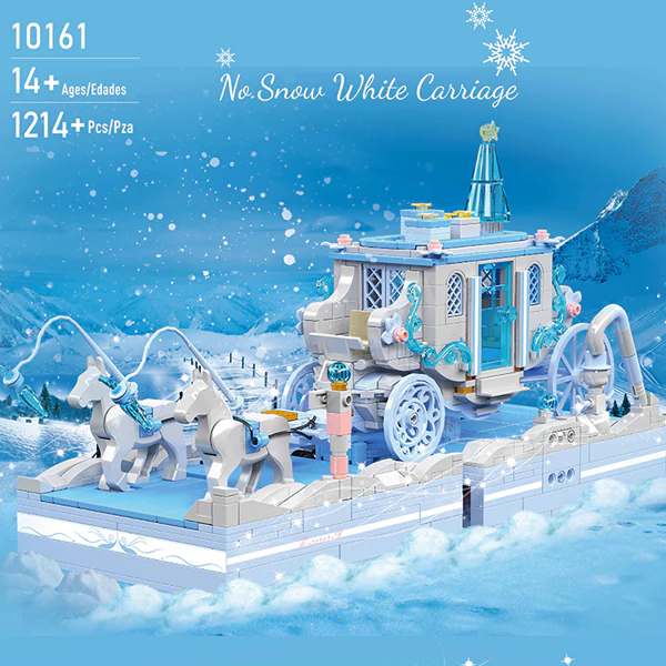 MOULD KING 10161 with 1214 Pieces Snow White Carriage Building Blocks - Image 7