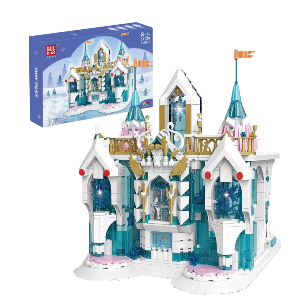 MOULD KING 11008 with 1096 Pieces Snow Palace Building Blocks