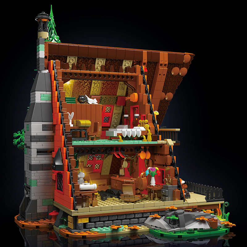 MOULD KING 16053 with 3398 Pieces Cabin In The Woods Building Blocks - Image 5