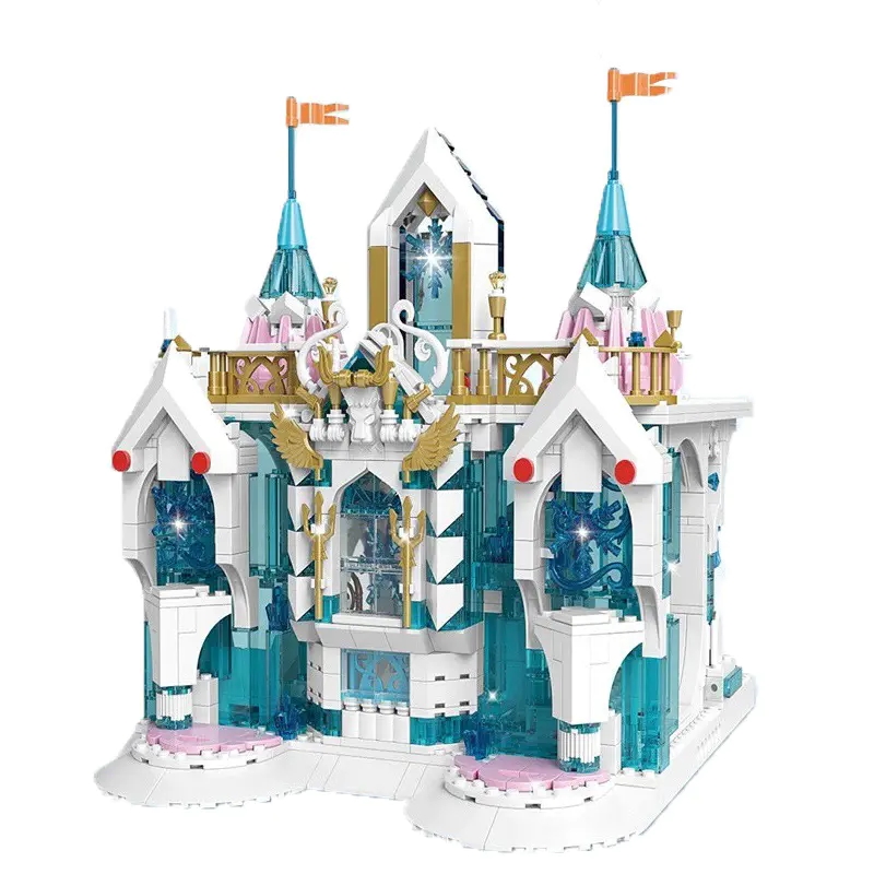 MOULD KING 11008 with 1096 Pieces Snow Palace Building Blocks - Image 5