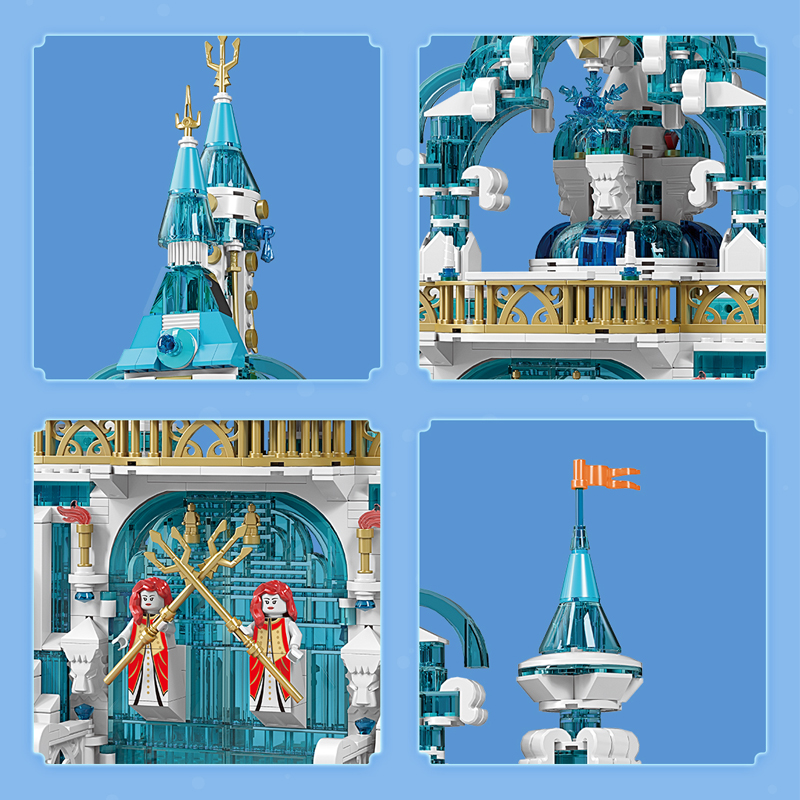 MOULD KING 11007 with 1098 pieces Frozen Entrance Building Blocks - Image 2